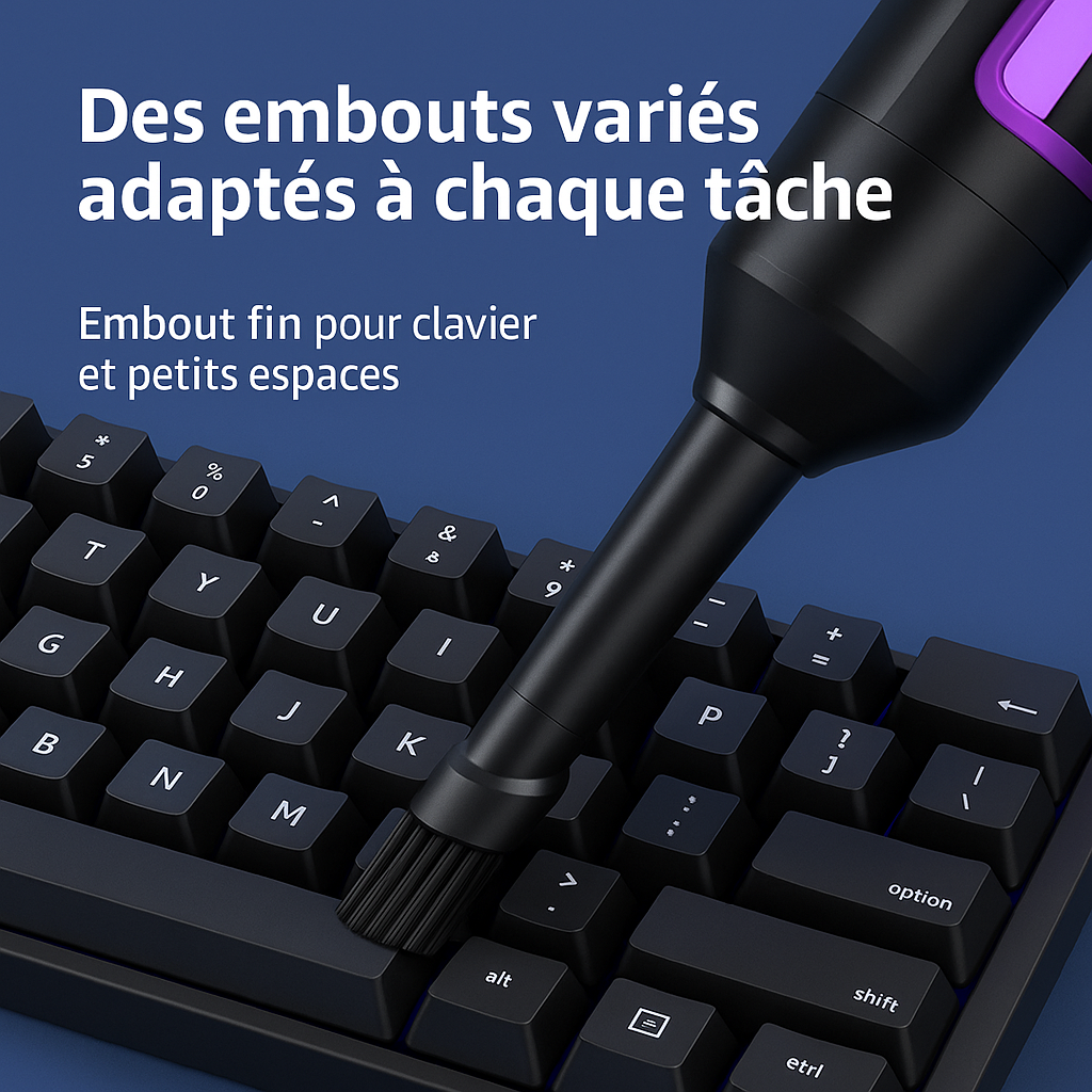 Aspirateur à main sans fil multifonction, soufflage + aspiration