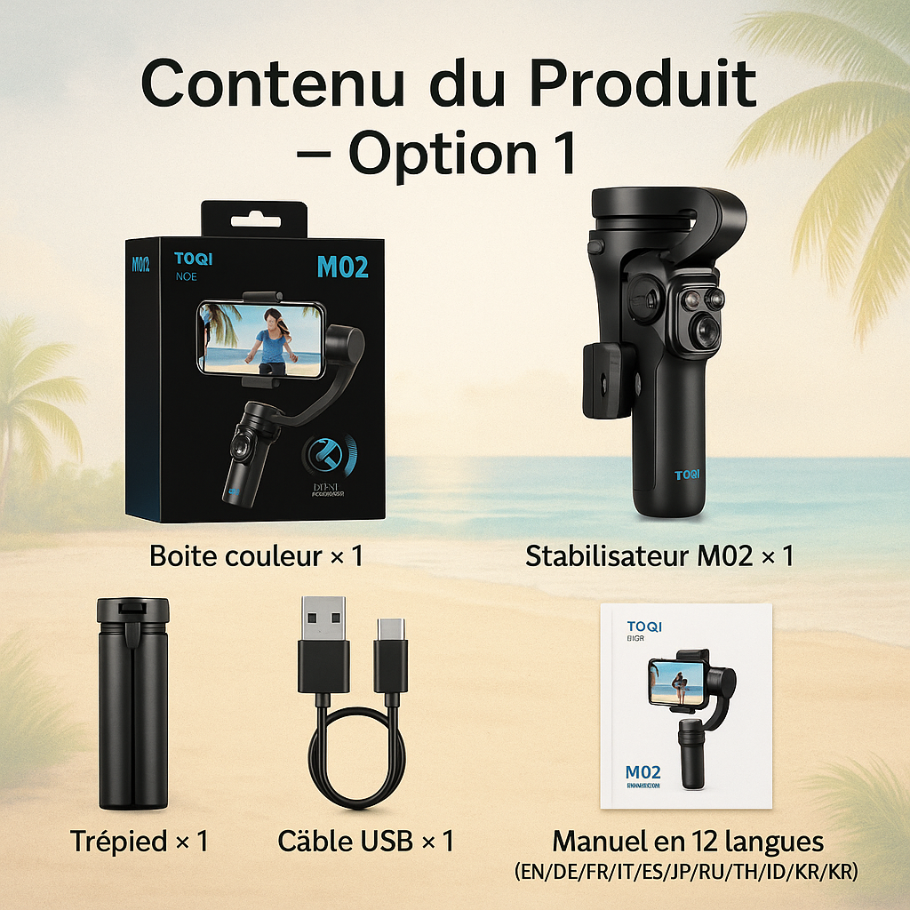 Stabilisateur de téléphone M02