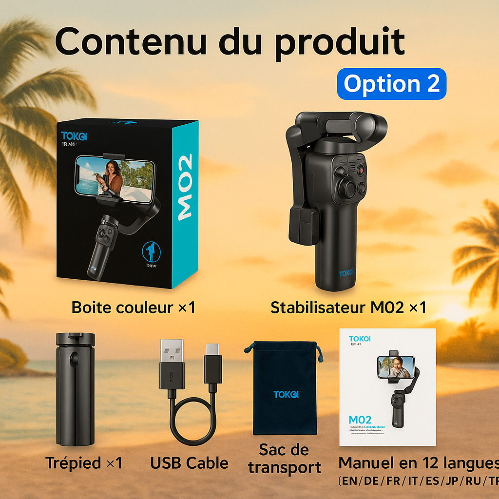 Stabilisateur de téléphone M02