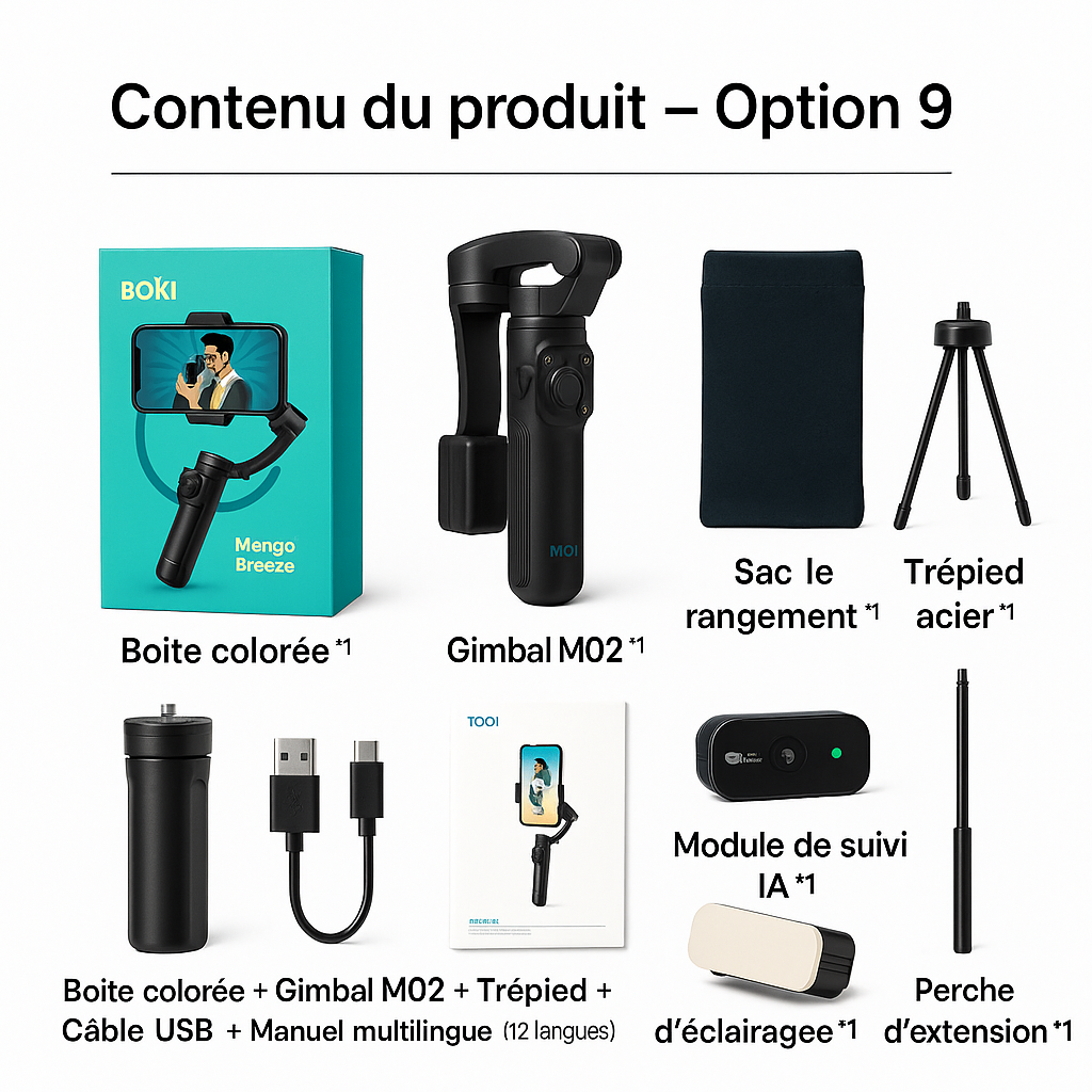 Stabilisateur de téléphone M02