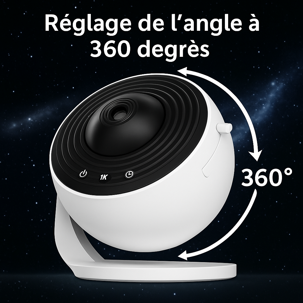 Projecteur d'étoiles silencieux en image HD