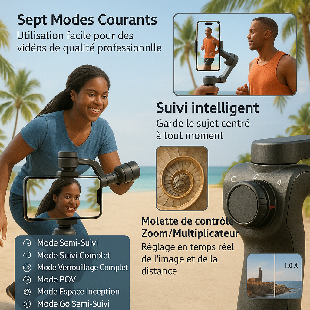 Stabilisateur de téléphone M02