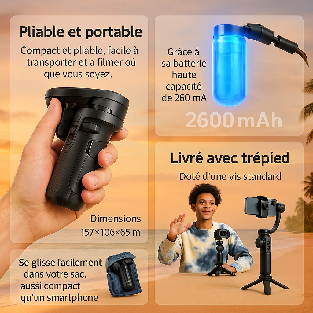 Stabilisateur de téléphone M02