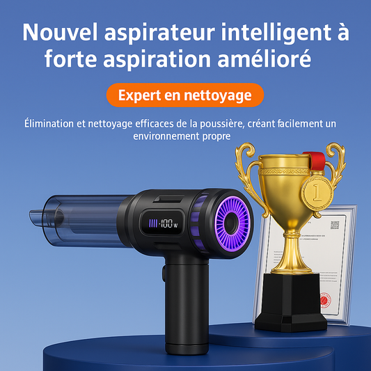 Aspirateur à main sans fil multifonction, soufflage + aspiration