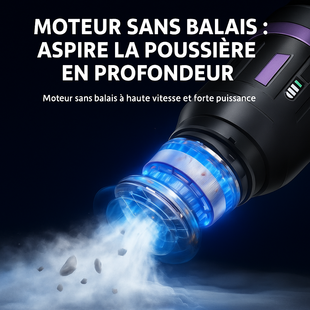 Aspirateur à main sans fil multifonction, soufflage + aspiration